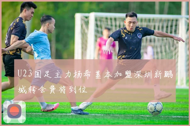 U23国足主力杨希基本加盟深圳新鹏城转会费将到位